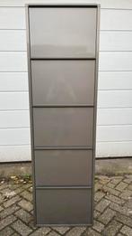 Stalen grijze schoenenkast met 5 lades, Huis en Inrichting, Kasten | Schoenenkasten, Ophalen, Gebruikt