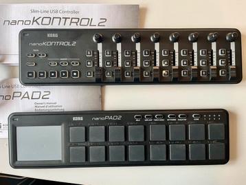 KORG nanoPAD 2 + nanoKONTROL 2  beschikbaar voor biedingen