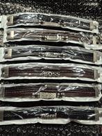 leren armbanden met logo 21-22cm, Ophalen of Verzenden, Nieuw, Zwart, Leer