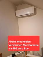 Airco warmtepomp met koelen en verwarmen, Witgoed en Apparatuur, Airco's, Nieuw, Afstandsbediening, 100 m³ of groter, Ophalen of Verzenden