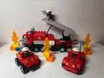 Duplo 3 verschillende Brandweerwagens, Ophalen of Verzenden, Gebruikt, Complete set, Duplo
