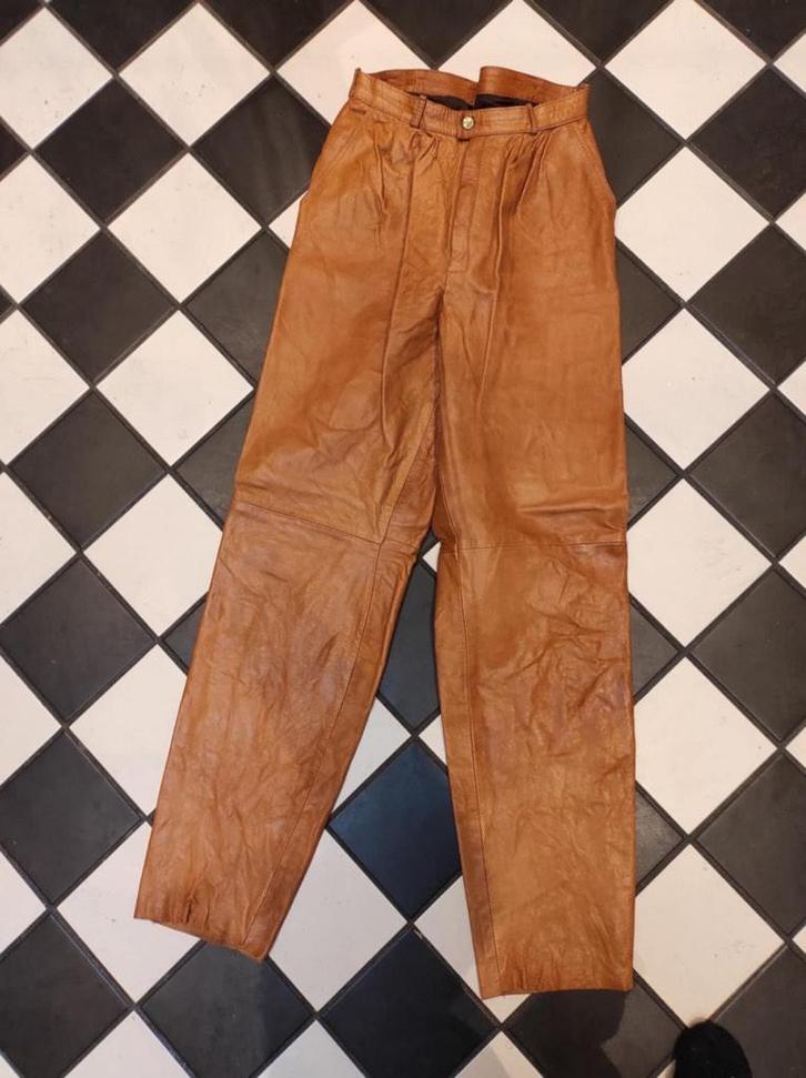 Lichtbruine leren motorbroek maat 36, Motoren, Kleding | Motorkleding, Broek | leer, Dames, Tweedehands, Ophalen of Verzenden