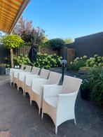 GRATIS TUINSTOELEN WIT, Tuin en Terras, Ophalen, Gebruikt, 6 zitplaatsen, Wicker