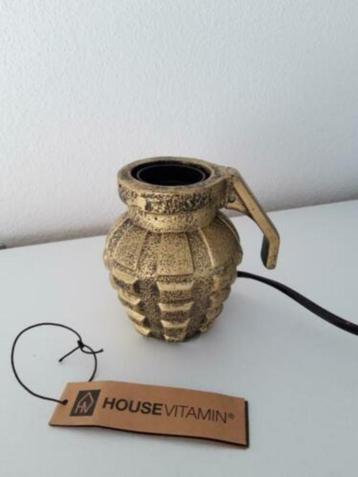 HV Handgranaat tafellamp goud Nieuw beschikbaar voor biedingen