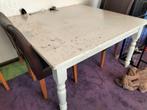 1,40x1,40 eettafel, gebruikt om te knutselen, Huis en Inrichting, Tafels | Eettafels, Ophalen, Vijf personen of meer, Rechthoekig