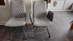 8 Eetkamerstoelen zgan., Ophalen, Zo goed als nieuw, Grijs, Vijf, Zes of meer stoelen