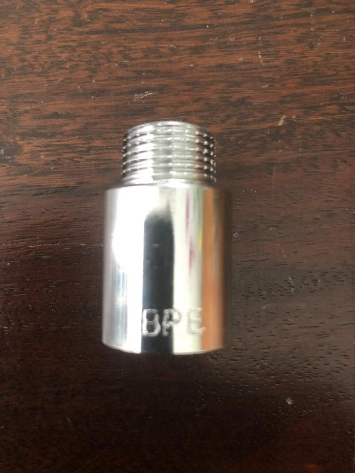 Kraanverlengers 3/8 x 25 mm. Chroom, nieuw., Doe-het-zelf en Verbouw, Buizen en Afvoer, Nieuw, Overige typen, Overige materialen