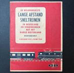 De belangrijkste lange afstand sneltreinen Nederland (1959), Ophalen of Verzenden, Zo goed als nieuw, Trein, Boek of Tijdschrift