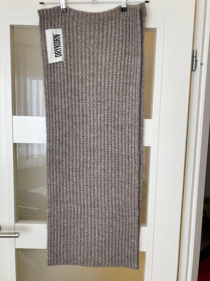 Drykorn Cronica sjaal, grijs/taupe, Sieraden, Tassen en Uiterlijk, Overige Accessoires, Zo goed als nieuw, Ophalen of Verzenden