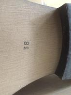 Sandwich leer met linnen laarsjes 38, Kleding | Dames, Schoenen, Hoge laarzen, Overige kleuren, Ophalen of Verzenden, Zo goed als nieuw