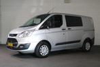 Ford Transit Custom 2.0 TDCI 130pk Euro 6 L1 H1 DC Trend Air, Auto's, Bestelauto's, Te koop, Zilver of Grijs, Geïmporteerd, 6 stoelen