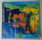 Modern kunstwerk kleurrijk abstract gemengde, Ophalen of Verzenden