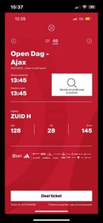 GEVRAAGD Opendag Ajax 2 kaartjes, Tickets en Kaartjes, Twee personen