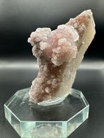 Calciet op “candle quartz” – Inner Mongolië, Ophalen of Verzenden, Mineraal