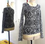 Turnover Dames trui, wol, maat M M / 38 / 10·Heel goed, Maat 38/40 (M), Zo goed als nieuw, Lange mouw, Grijs