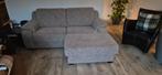 Dark beige 2 1/2 zits sofa en voetenbank / hocker, Huis en Inrichting, Ophalen, Lounge, 125 cm of meer, 75 tot 100 cm