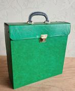 te koop: groene elpeekoffer, retro vintage jaren 70, Ophalen of Verzenden, 1960 tot 1980, Gebruikt, 12 inch