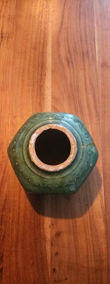 Oude Chinese Gemberpot - Groen - 15cm beschikbaar voor biedingen