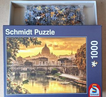 Puzzel, 1000 stukjes, Gouden licht over Rome beschikbaar voor biedingen