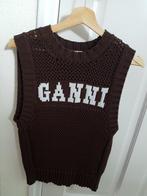 Nieuw Ganni catton vest gilet, Bruin, Verzenden, Ganni, Nieuw