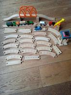 Houten treinrails, Kinderen en Baby's, Speelgoed | Houten speelgoed, Ophalen, Gebruikt, Overige typen