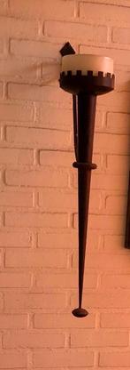 2 Oude metalen wandkandelaars, Ophalen of Verzenden, Koper of Brons