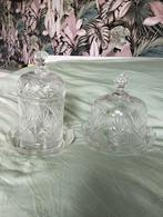 Kristallen beschuit en kaasstolp set, Huis en Inrichting, Ophalen of Verzenden, Gebruikt