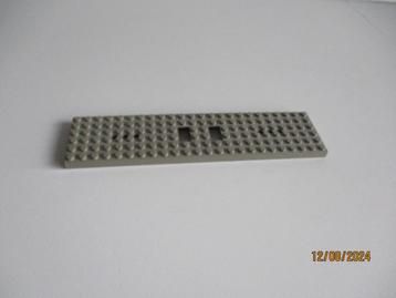 LEGO 9 v DONKERGRIJZE Treinbodemplaat 24x6 perfecte staat!! beschikbaar voor biedingen