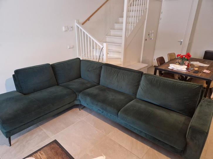 Hoekbank, Huis en Inrichting, Banken | Complete zithoeken, Zo goed als nieuw, Stof, Ophalen