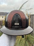 Kep Italia Cromo 2.0 grote polo klep bruin met glitter L, Dieren en Toebehoren, Paardrijkleding, Ophalen of Verzenden, Zo goed als nieuw