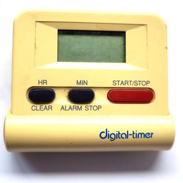 Vintage digitale kook- of keukentimer uit de jaren ’80 beschikbaar voor biedingen