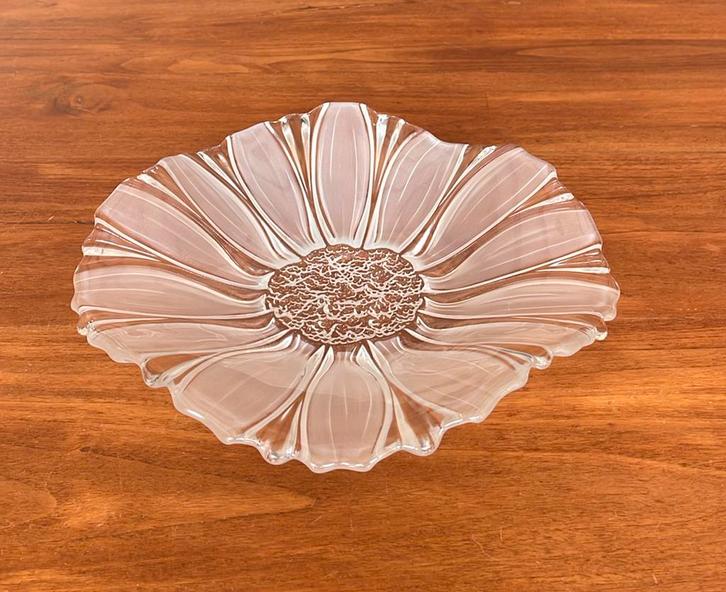 Mikasa Sunflower Frost schaal, Antiek en Kunst, Antiek | Glas en Kristal, Ophalen of Verzenden