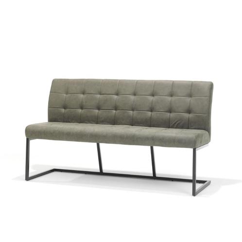 Eetbank Patch stof soft groen | Webshop, Huis en Inrichting, Stoelen, Nieuw, Metaal, Stof, Overige kleuren, Ophalen of Verzenden