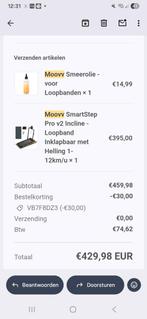 Moovv Loopband met hellingshoek, Ophalen, Nieuw, Buik, Overige typen