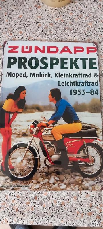 Zündapp Prospecten blikken  Reclamebord beschikbaar voor biedingen
