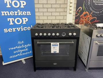 Boretti gasfornuis 90cm zwart CRG916MAT Carrara beschikbaar voor biedingen