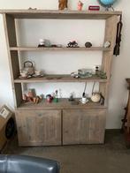 Wandkast van steigerhout, Ophalen, Minder dan 150 cm, Minder dan 100 cm, 25 tot 50 cm