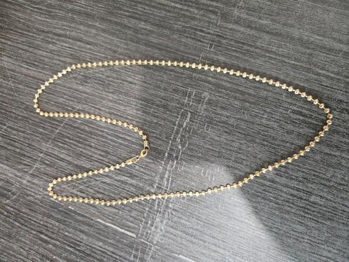 14 k gouden balletjes ketting 12,8 gram 60 cm, Sieraden, Tassen en Uiterlijk, Kettingen, Nieuw, Goud, Goud, Ophalen of Verzenden