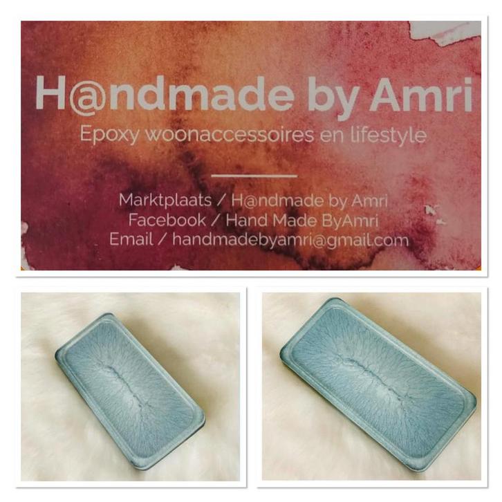H@ndmade by Amri | klein epoxy dienblad, rechthoek, Huis en Inrichting, Woonaccessoires | Dienbladen, Nieuw, Ophalen of Verzenden
