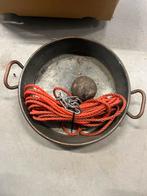 Antiek Loodgewicht / Peillood 2.3kg met Touw en Bak, Antiek en Kunst, Antiek | Gereedschap en Instrumenten, Ophalen