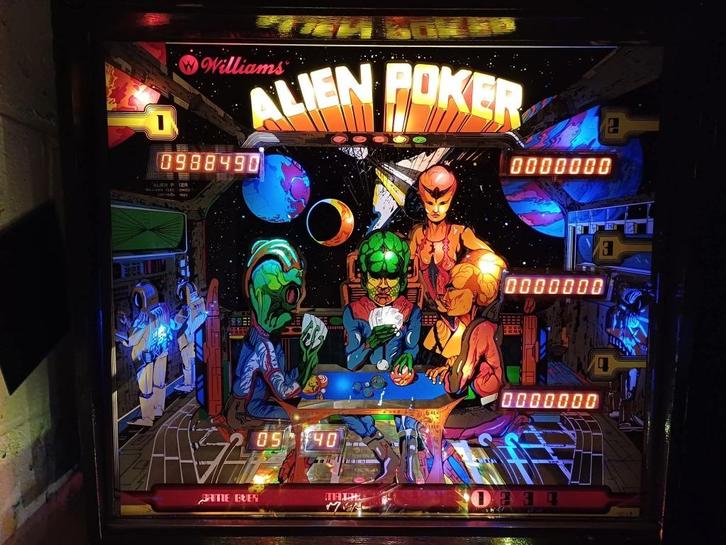 Alien Poker (Williams, 1980) flipperkast, Verzamelen, Automaten | Flipperkasten, Gebruikt, Elektronisch, Flipperkast, Williams