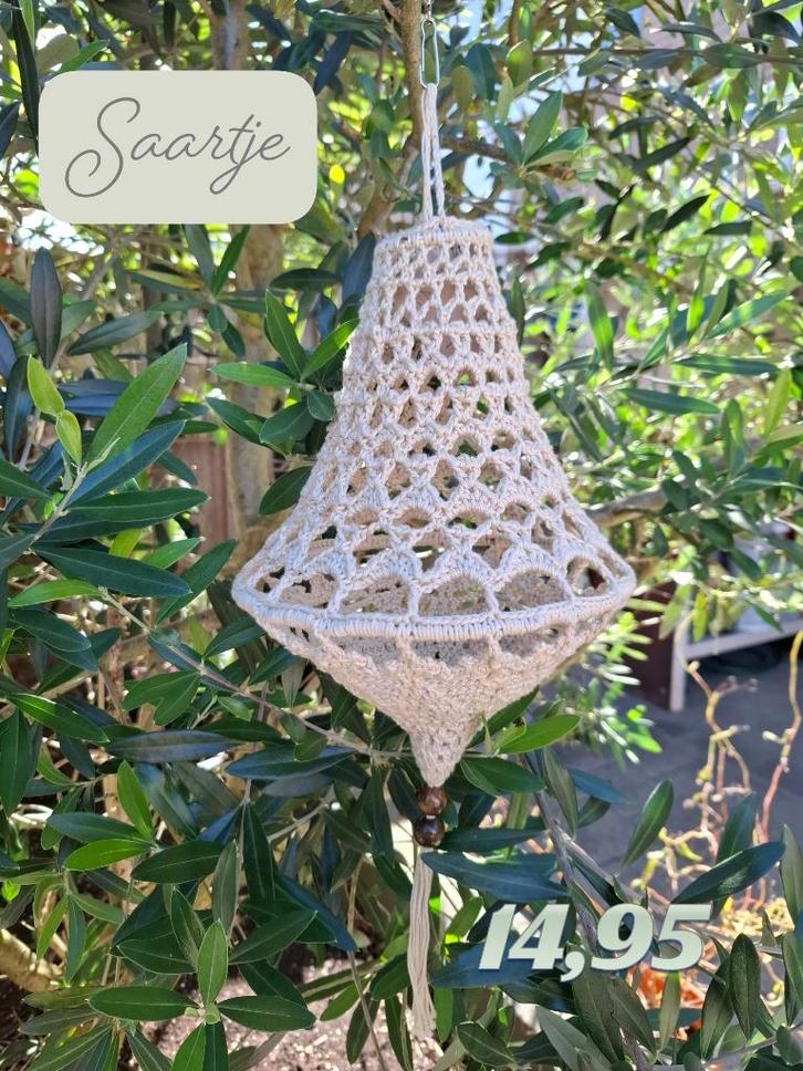 Gehaakte kroonluchter, Huis en Inrichting, Lampen | Kroonluchters, Nieuw, Ophalen of Verzenden