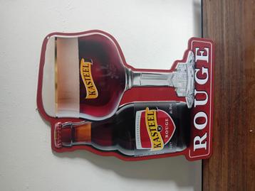 Kasteelbier rouge reclame bord beschikbaar voor biedingen
