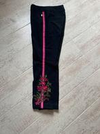 Pantalon met geborduurde bloemen. Josh V XL, Maat 38/40 (M), Zwart, Ophalen of Verzenden, Zo goed als nieuw