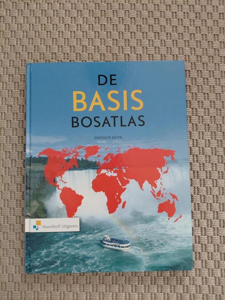 De Basis Bosatlas Zestigste Editie, Boeken, Atlassen en Landkaarten, Nieuw, Bosatlas, Wereld, 2000 tot heden, Ophalen of Verzenden
