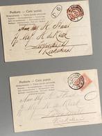 2 vroege ansichtkaarten over schaatsen auf der Eisbahn 1904, Verzamelen, Ophalen of Verzenden, Voor 1920, Gelopen, Sport en Spel