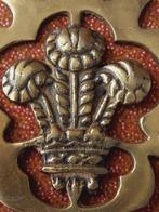 Antiek kleppermannetje uit Engeland met veren of pluimen., Ophalen of Verzenden, Koper