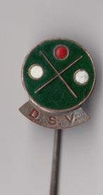Biljart DVS emaille speldje Driebanden, Gebruikt, Niet vindbaar, Niet vindbaar, Speldje of Pin