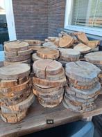 Houten Schijven, ca 18 cm rond, 2cm dik. Circa 250 stuks., Doe-het-zelf en Verbouw, Hout en Planken, Ophalen, Eiken, Minder dan 200 cm