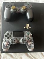 PlayStation 4 Pro 1TB + 2 Controllers + Headset + 3 Spel, Ophalen of Verzenden, Zo goed als nieuw, Met 2 controllers, Pro
